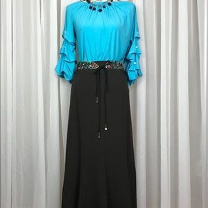 Dress Barn Long Flare Skirt Size 8